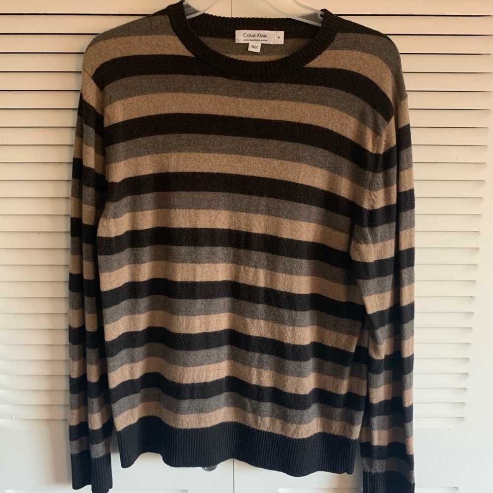 MENS M Calvin Klein striped sweater